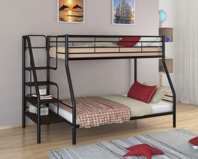 Кровать двухъярусная "Толедо-1" Черный/Венге в Агрызе - agryz.ok-mebel.com | фото
