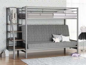 Кровать двухъярусная с диваном "Мадлен-3" (Серый/Серый) в Агрызе - agryz.ok-mebel.com | фото