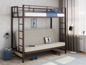 Кровать двухъярусная с диваном "Мадлен" (Коричневый/Бежевый) в Агрызе - agryz.ok-mebel.com | фото