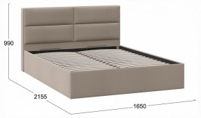 Кровать двуспальная Глосс с ПМ Тип 1 в Агрызе - agryz.ok-mebel.com | фото 4