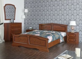 ЕЛЕНА Кровать из массива 1800 (Орех) в Агрызе - agryz.ok-mebel.com | фото 2
