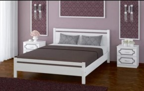 ВЕРОНИКА-1 Кровать из массива 1200 (Белый античный) в Агрызе - agryz.ok-mebel.com | фото