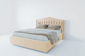 Кровать Калининград с ПМ 800 (экокожа бежевая) в Агрызе - agryz.ok-mebel.com | фото 2