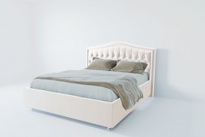 Кровать Калининград с ПМ 800 (экокожа белая) в Агрызе - agryz.ok-mebel.com | фото 2