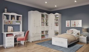 KI-KI КРД900.1 Кровать 900 (белый/белое дерево) в Агрызе - agryz.ok-mebel.com | фото 2