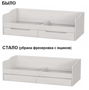 Кровать КР 1 Серия 2 + основание ДСП Лайт (Ясень Анкор светлый) в Агрызе - agryz.ok-mebel.com | фото 2