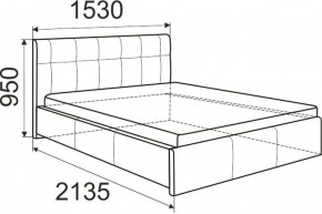 Кровать Изабелла с латами Newtone light beige 1400x2000 в Агрызе - agryz.ok-mebel.com | фото