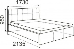 Кровать Изабелла с латами Newtone light beige 1600x2000 в Агрызе - agryz.ok-mebel.com | фото 2