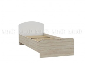 МАРТИНА Кровать 800 с настилом ЛДСП (Белый глянец/дуб сонома) в Агрызе - agryz.ok-mebel.com | фото
