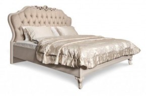 Кровать Мокко 1600 с мягким изголовьем + основание (бежевый) в Агрызе - agryz.ok-mebel.com | фото