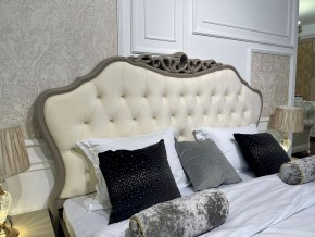 Кровать Мокко 1600 с мягким изголовьем + основание (серый камень) в Агрызе - agryz.ok-mebel.com | фото 2