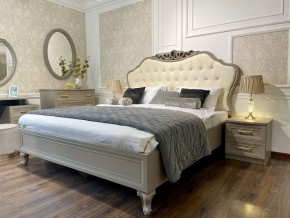 Кровать Мокко 1600 с мягким изголовьем + основание (серый камень) в Агрызе - agryz.ok-mebel.com | фото 3