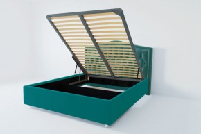 Кровать Нягань с ПМ 1400 (велюр бирюзовый) в Агрызе - agryz.ok-mebel.com | фото