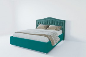 Кровать Нягань с ПМ 1400 (велюр бирюзовый) в Агрызе - agryz.ok-mebel.com | фото 2