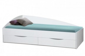 Кровать одинарная "Фея - 3" асимметричная 1900х800 (белая) в Агрызе - agryz.ok-mebel.com | фото 1