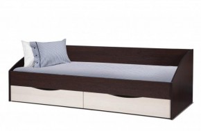 Кровать одинарная "Фея - 3" симметричная New (2000Х900) венге/вудлайн кремовый в Агрызе - agryz.ok-mebel.com | фото 1