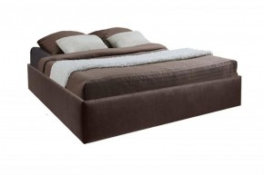 Кровать Подиум с ПМ 1200 (экокожа коричневая) в Агрызе - agryz.ok-mebel.com | фото