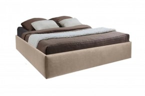 Кровать Подиум с ПМ 1600 (велюр светло-серый) в Агрызе - agryz.ok-mebel.com | фото