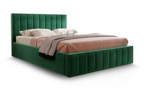 Кровать "Вена" 1400 СТАНДАРТ Вариант 1 Мора зеленый + бельевой ящик с кроватным основанием и подъемным механизмом в Агрызе - agryz.ok-mebel.com | фото