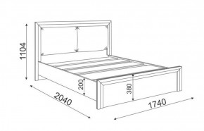 Кровать 1.6 Глэдис М31 с настилом и мягкой частью (ЯШС/Белый) в Агрызе - agryz.ok-mebel.com | фото 3