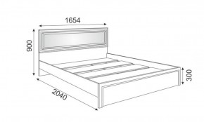 Кровать 1.6 Беатрис М09 с мягкой спинкой и настилом (дуб млечный) в Агрызе - agryz.ok-mebel.com | фото 2