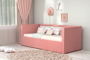 Кровать с ПМ (арт.030) (с/м 900*2000мм) (б/матр), ткань розовая в Агрызе - agryz.ok-mebel.com | фото