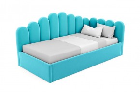 Кровать угловая Лилу интерьерная +основание/ПМ/бельевое дно (120х200) 3 кат. ткани в Агрызе - agryz.ok-mebel.com | фото