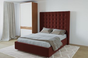 Кровать Венеция ЛЮКС с ПМ 1200 (велюр бордо) в Агрызе - agryz.ok-mebel.com | фото 2