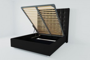 Кровать Венеция ЛЮКС с ПМ 1600 (экокожа кольт ч) в Агрызе - agryz.ok-mebel.com | фото