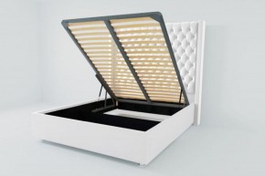 Кровать Версаль ЛЮКС с ПМ 900 (экокожа белая) в Агрызе - agryz.ok-mebel.com | фото 2