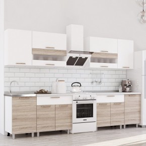 Кухня Айсбери 2.4 м (Белый/Дуб Сонома) в Агрызе - agryz.ok-mebel.com | фото