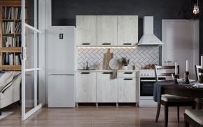 Кухня ДИОР 1500 (Белый/Дуб Крафт белый) в Агрызе - agryz.ok-mebel.com | фото