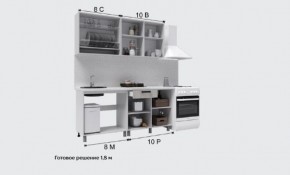 Кухня Кантри 1.6 Готовое решение столешница 38мм в Агрызе - agryz.ok-mebel.com | фото 2