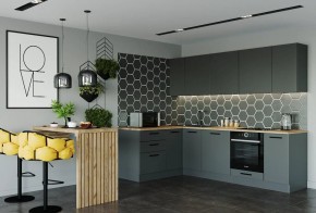 Кухня угловая Антрацит 2600х1600 (Стол. 38мм) в Агрызе - agryz.ok-mebel.com | фото