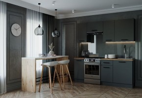 Кухонный гарнитур Антрацит 2000 (Стол. 38мм) в Агрызе - agryz.ok-mebel.com | фото