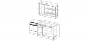 Кухонный гарнитур Белый Глянец 1200 (Стол. 26мм) в Агрызе - agryz.ok-mebel.com | фото 2