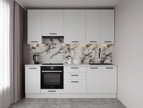 Кухонный гарнитур Белый Глянец 2400 h950 (Стол. 26мм) в Агрызе - agryz.ok-mebel.com | фото