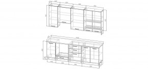 Кухонный гарнитур Белый Глянец 2400 h950 (Стол. 26мм) в Агрызе - agryz.ok-mebel.com | фото 2