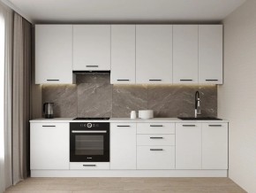 Кухонный гарнитур Белый Глянец 3000 h950 (Стол. 26мм) в Агрызе - agryz.ok-mebel.com | фото