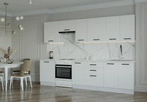 Кухонный гарнитур Белый Глянец 3000 (Стол. 26мм) в Агрызе - agryz.ok-mebel.com | фото