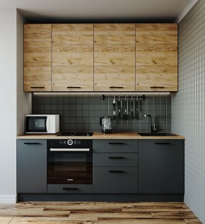 Кухонный гарнитур Дели 2200 (Стол. 38мм) в Агрызе - agryz.ok-mebel.com | фото