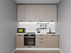 Кухонный гарнитур Каппучино 2200 h950 (Стол. 38мм) в Агрызе - agryz.ok-mebel.com | фото