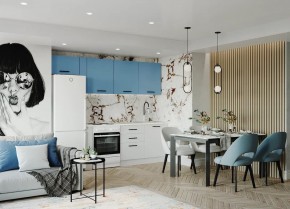 Кухонный гарнитур Капри 2550 (Стол. 38мм) в Агрызе - agryz.ok-mebel.com | фото