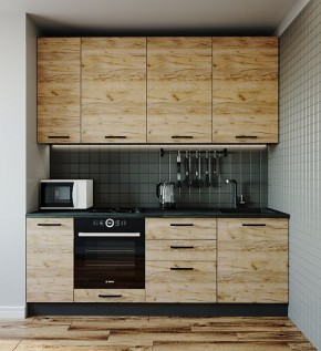Кухонный гарнитур Крафт 2200 (Стол. 38мм) в Агрызе - agryz.ok-mebel.com | фото