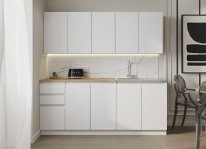 Кухня "МОРИ" 2.0 м (белый/дуб вотан) в Агрызе - agryz.ok-mebel.com | фото 7