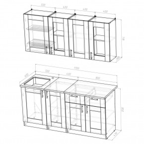Кухня Симона Демо 1700 (Венга/Дуб Сонома) в Агрызе - agryz.ok-mebel.com | фото 2