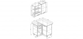 Кухонный гарнитур Старое Дерево 1000*1000 (Стол. 38мм) в Агрызе - agryz.ok-mebel.com | фото 2