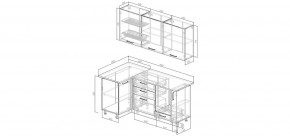 Кухонный гарнитур Старое Дерево 1000*1800 (Стол. 38мм) в Агрызе - agryz.ok-mebel.com | фото 2