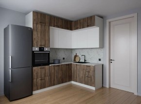 Кухонный гарнитур Старое Дерево 2200*1700 (Стол. 38мм) в Агрызе - agryz.ok-mebel.com | фото