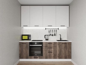 Кухонный гарнитур Старое Дерево 2200 h950 (Стол. 26мм) в Агрызе - agryz.ok-mebel.com | фото